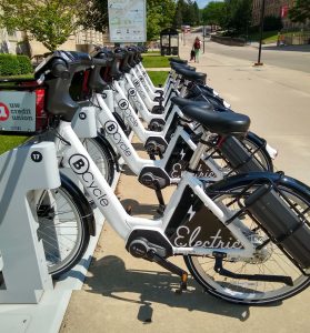 Photo of several BCycles at a station