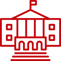 Line art image of Bascom Hall at the University of Wisconsin–Madison