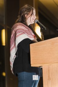 Dana Tabaza speaking on the importance of cultural programming and her story of starting MENAHM