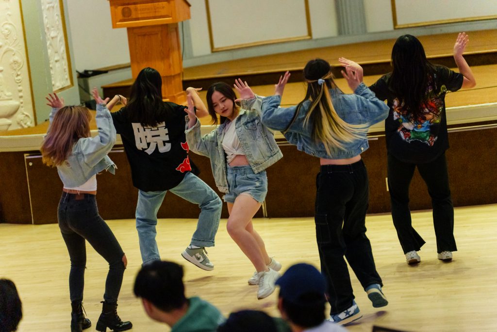 Members of VIVID Dance Crew perform