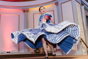 Patty Gavina of Grupo Folklorico de UW-Madison performs a traditional Mexican dance.