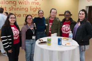 MSC Staff at a Meet & Greet with our guest for the APIDA Heritage Month 2024 Keynote Event: Conversations & Cooking with Priya Krishna 