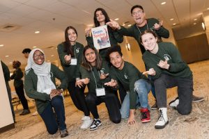 Students pose for a picture at the SJLR 2024.