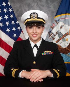 Brenna Pratt, a UW–Madison student and a United States Navy veteran