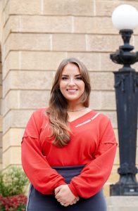 Brenna Pratt, a UW–Madison student and a United States Navy veteran