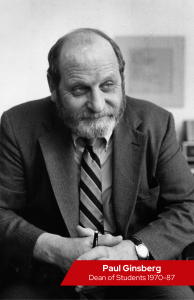 Paul Ginsberg - Dean of Students 1970-87
