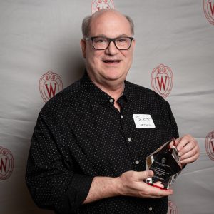 Scott Seyforth poses with their award.
