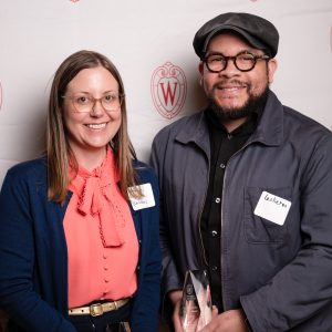 The UW Art Department and Chazen Museum of Art representatives pose with their awards.
