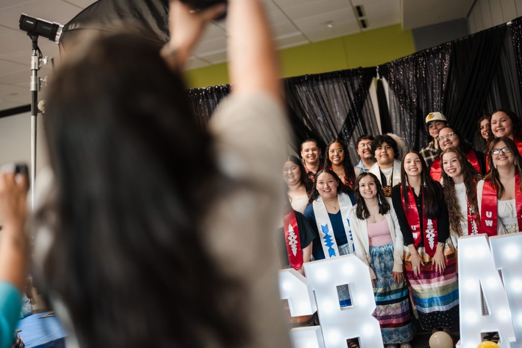 Wunk Sheek members take a group picture at the photo booth hosted by Clarissa Friday Photography.