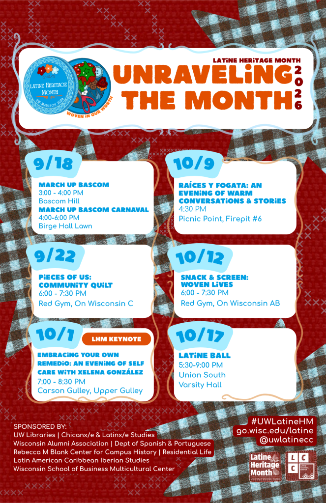 Latine month 2026 events calendar PDF